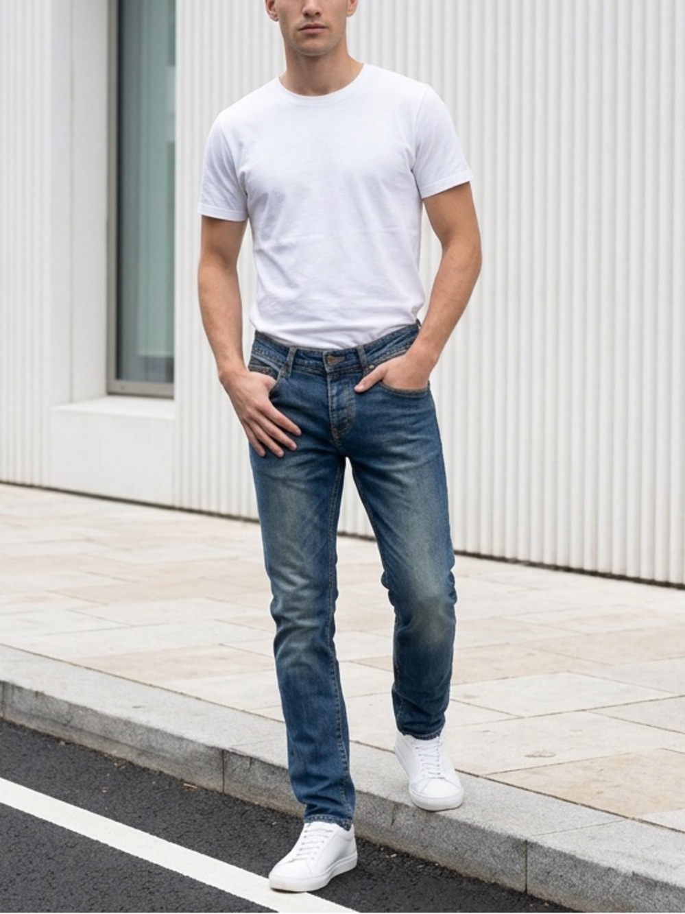 Six Week Residency Skinny Jeans Midnight Indigo Blue